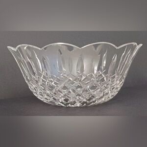Waterford Lismore Crystal Scalloped Edge Bowl